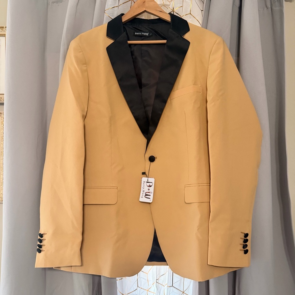 Barry Wang men's Casual Blazer Suit Jacket Size‎ Large | NWT | G1